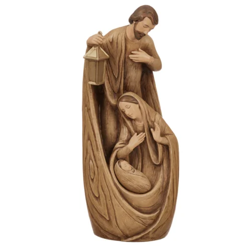 Sagrada Familia, tallada en madera 30cm