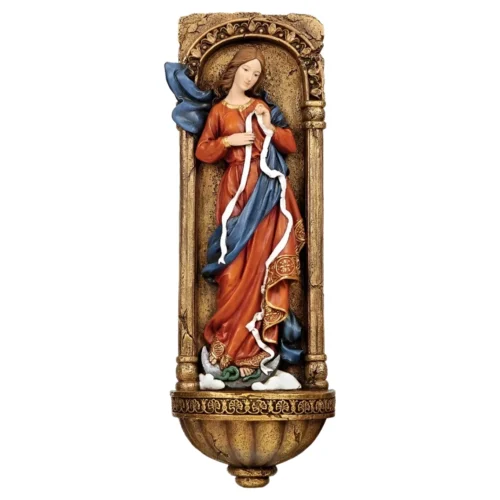 Virgen Desatanudos, Fuente para agua bendita 30cm