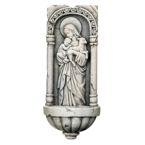 Virgen María 26cm Fuente De Agua